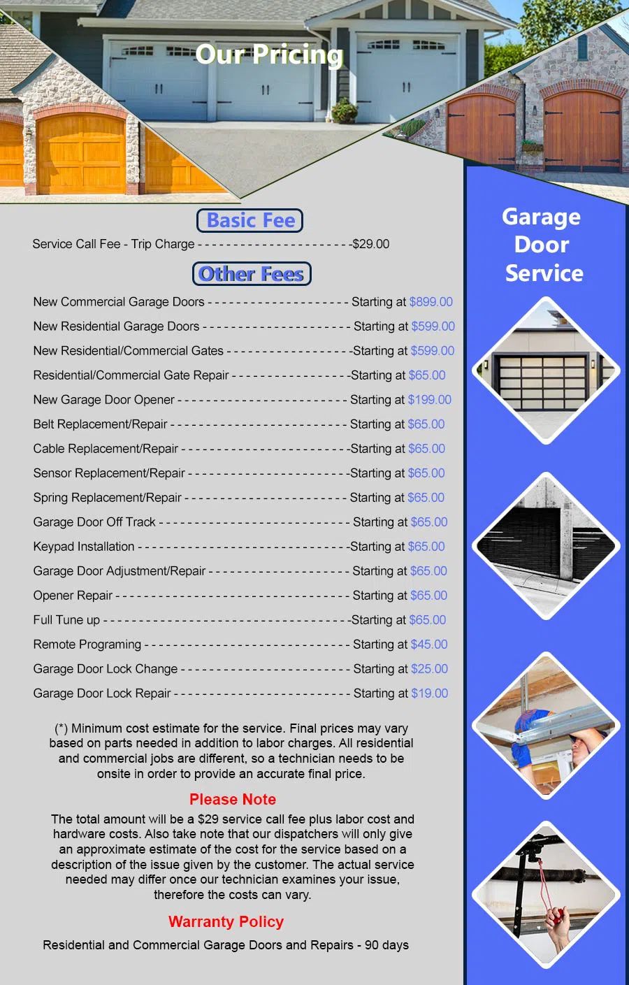 Metro Garage Door Repair Service Aurora, OR 503-389-6966